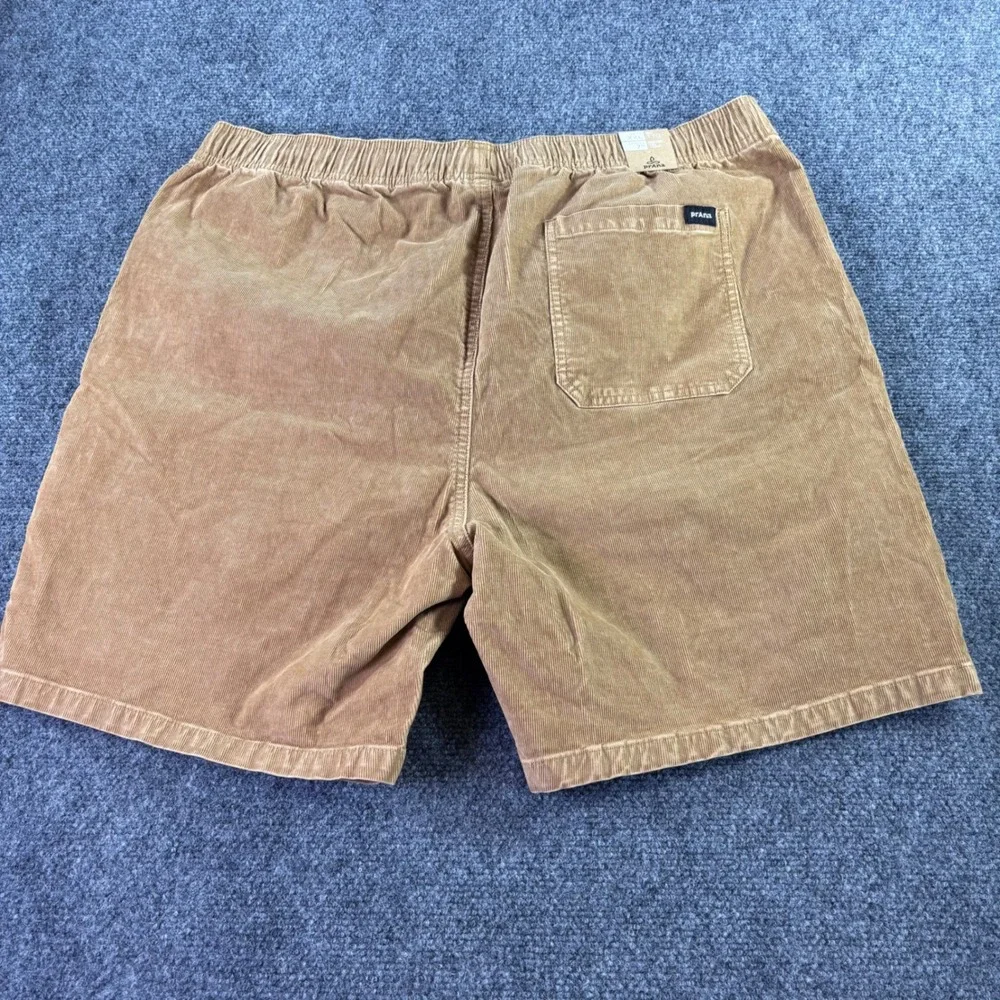 prAna Canyon Camp Short Mens XXL Earthbound Tan Corduroy NWT 7in Inseam Hiking